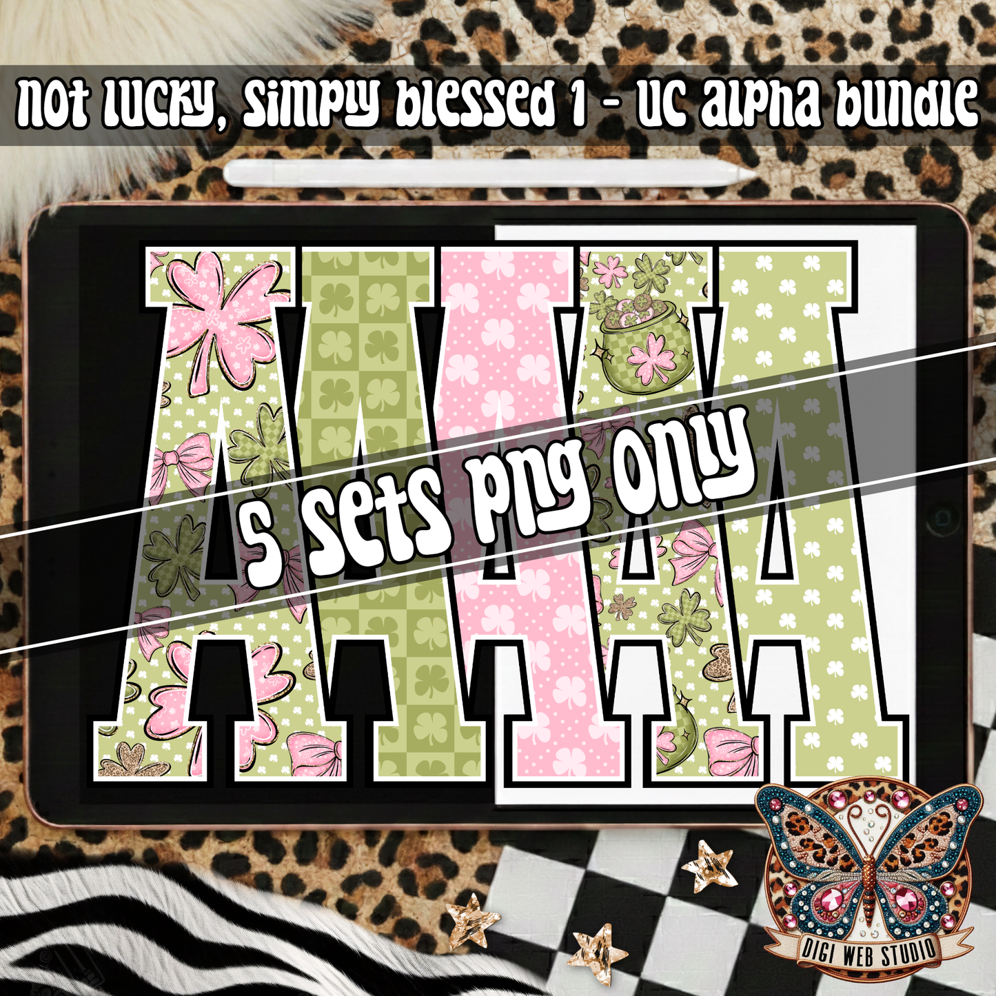 Design Elements - 2026 Not Lucky, Simply Blessed Alpha Bundle (5 Sets)
