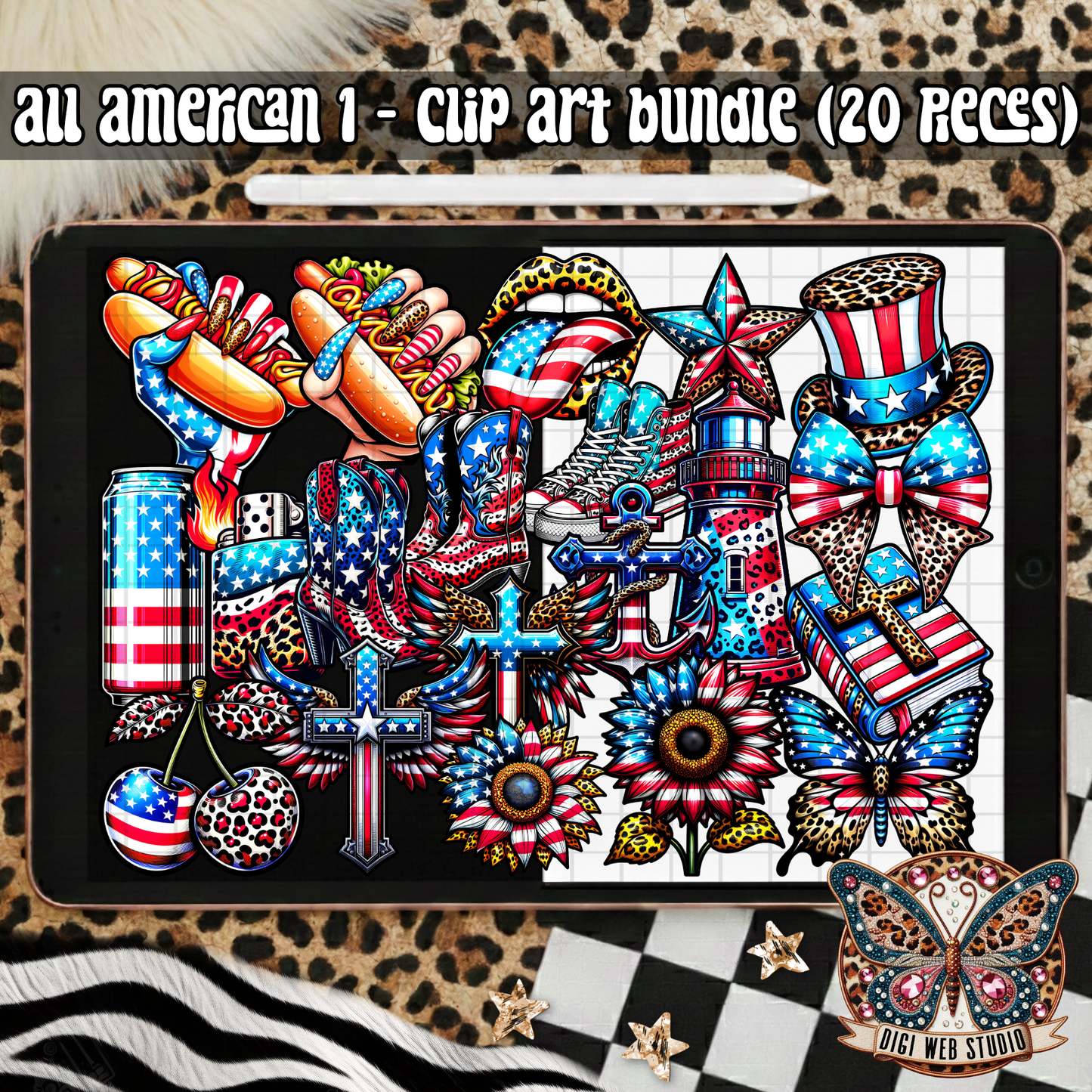 Design Elements - 2025 Clip Art Bundle - All American 1
