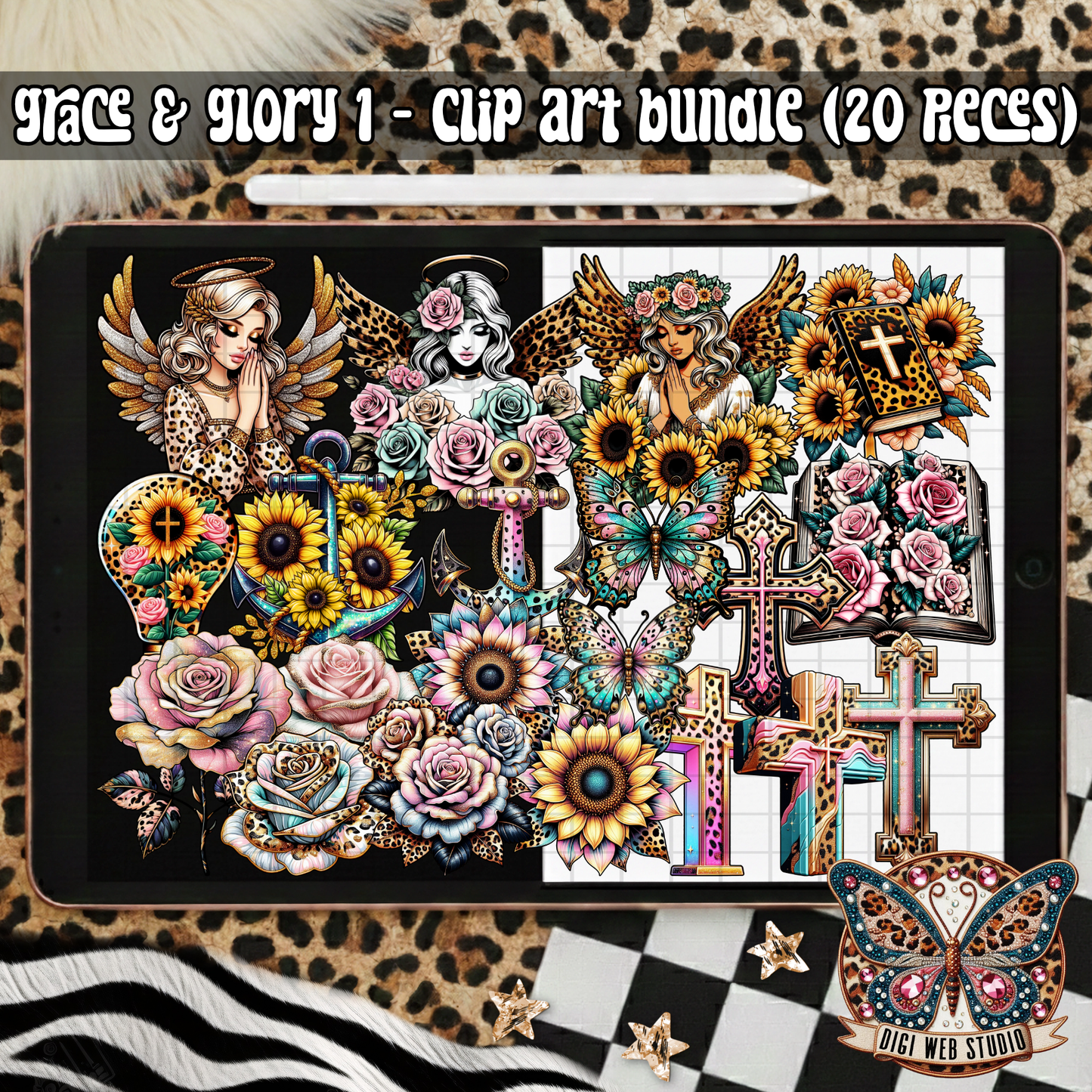 Design Elements - 2025 Clip Art Bundle - Grace and Glory 1