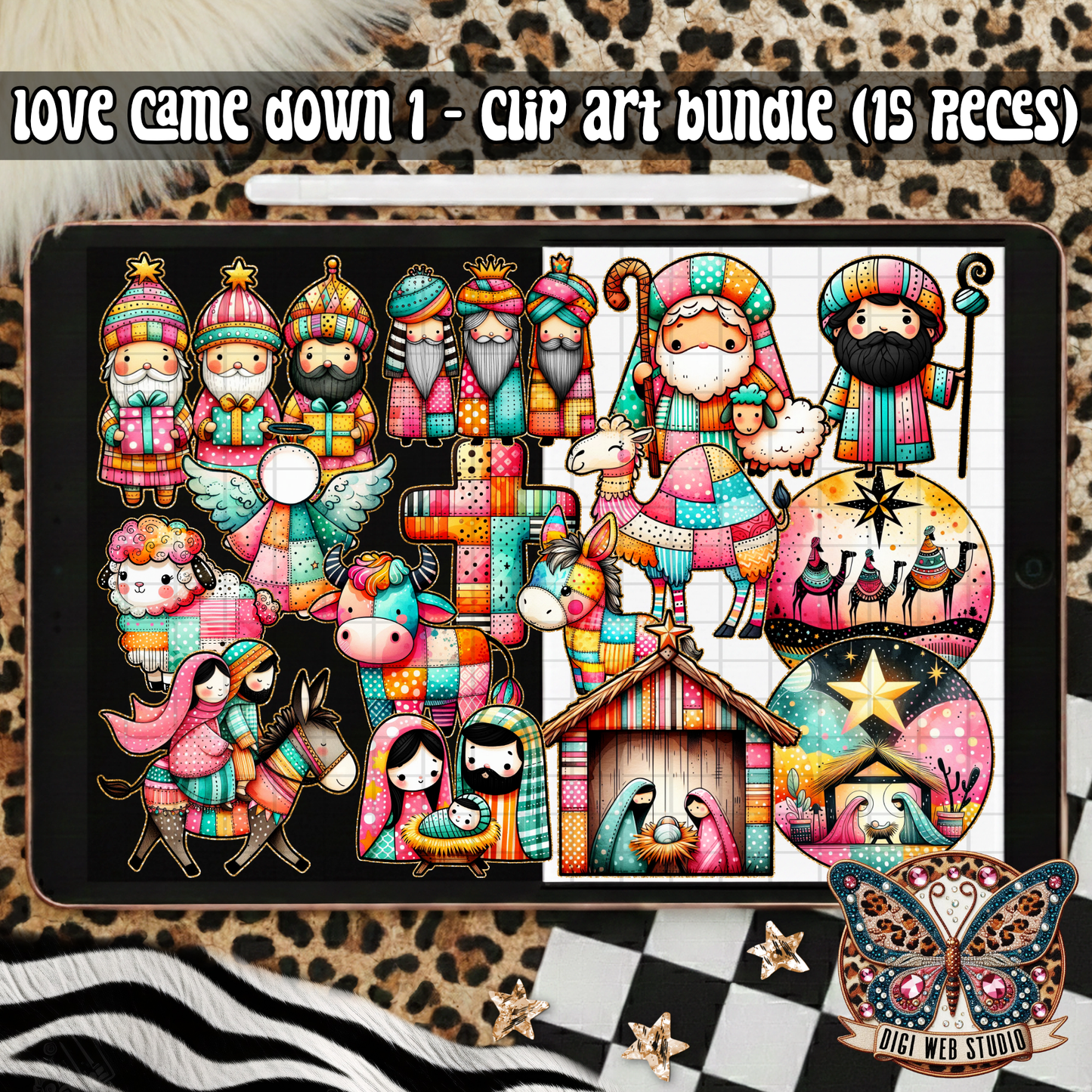 Design Elements - 2025 Clip Art Bundle - Love Came Down 1