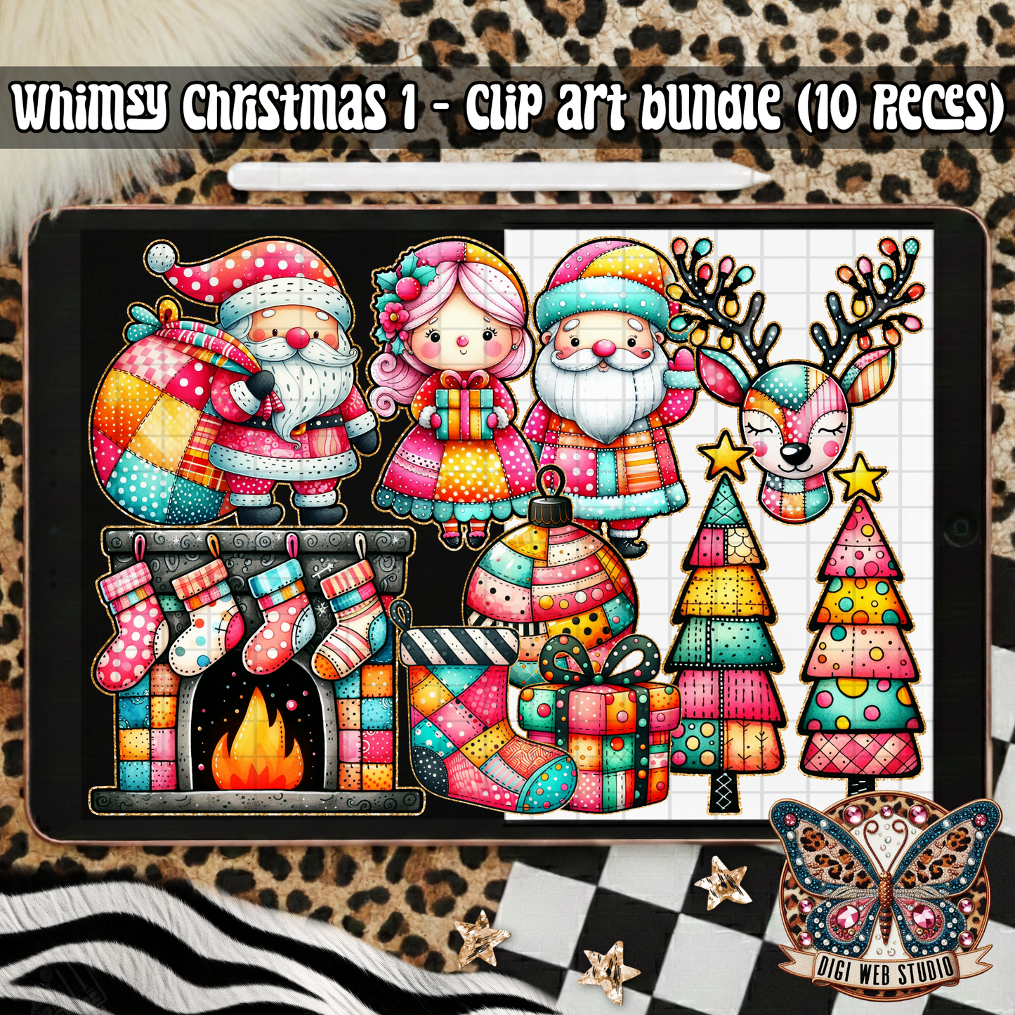 Design Elements - 2025 Clip Art Bundle - Whimsy Christmas 1