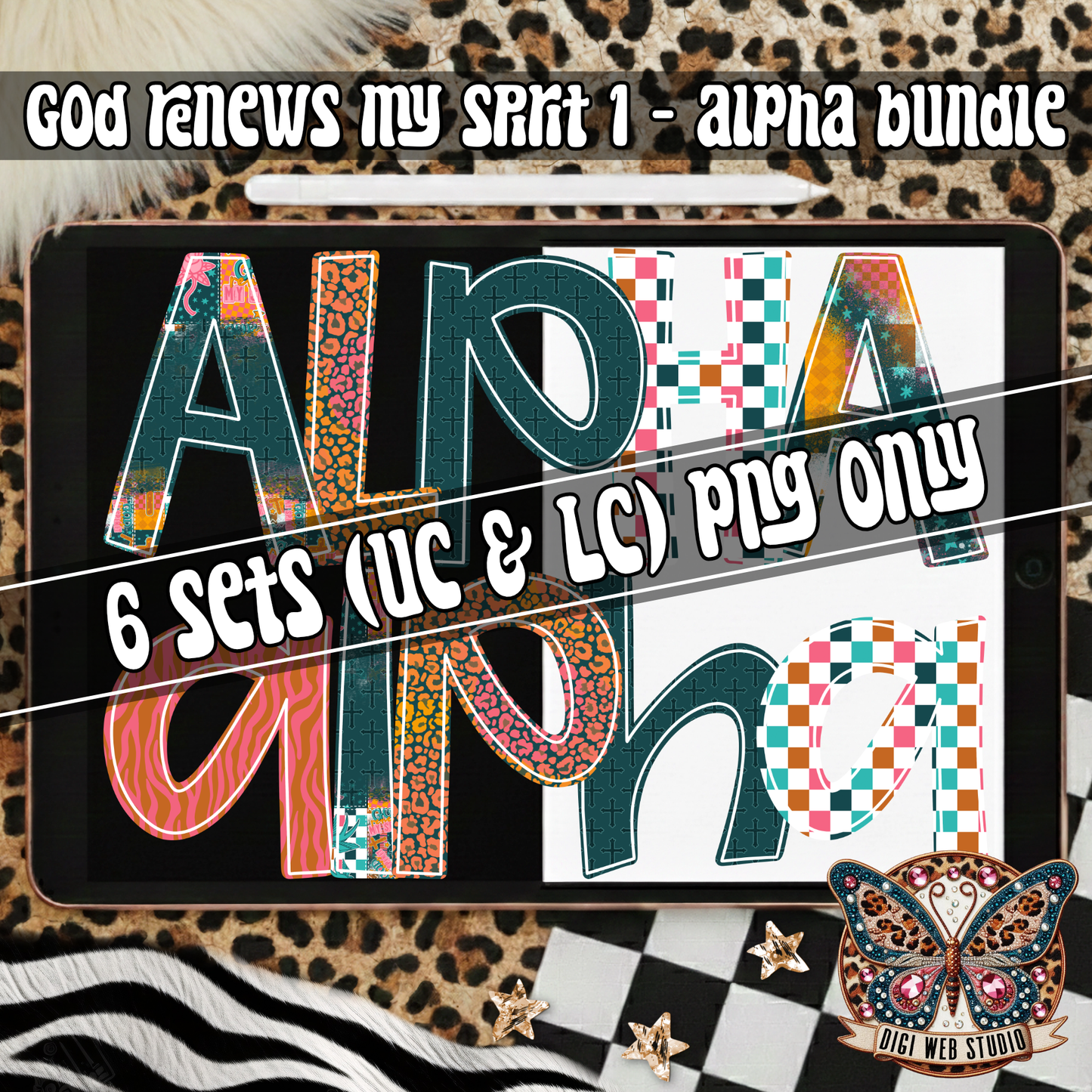 Design Elements - 2026 God Renews My Spirit 1 Alpha Bundle (6 Sets)