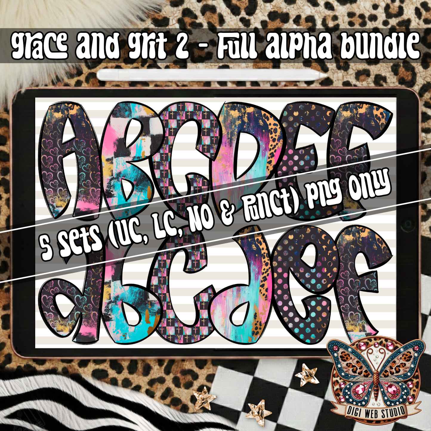 Design Elements - 2026 Grace and Grit 2 Alpha Bundle (5 Sets)