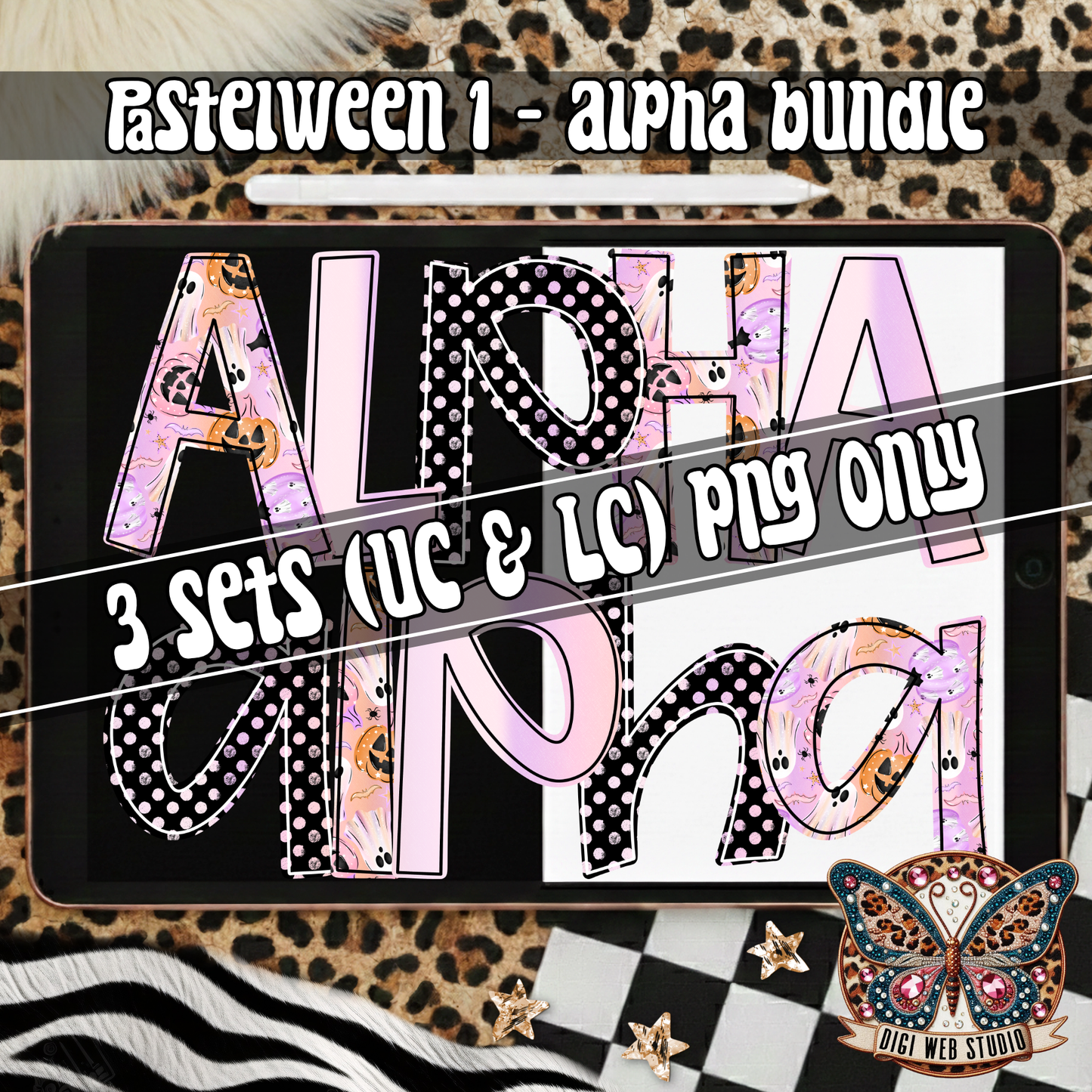 Design Elements - 2026 Pastelween 1 Alpha Bundle (3 Sets)