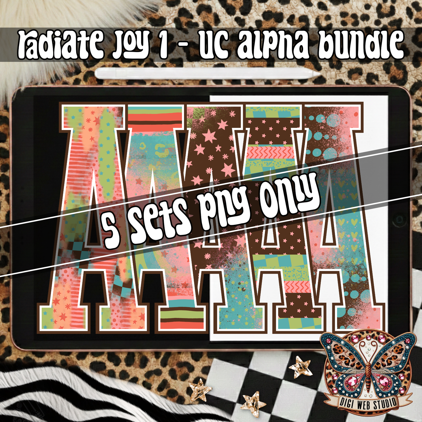 Design Elements - 2026 Radiate Joy 1 Alpha Bundle (5 Sets)