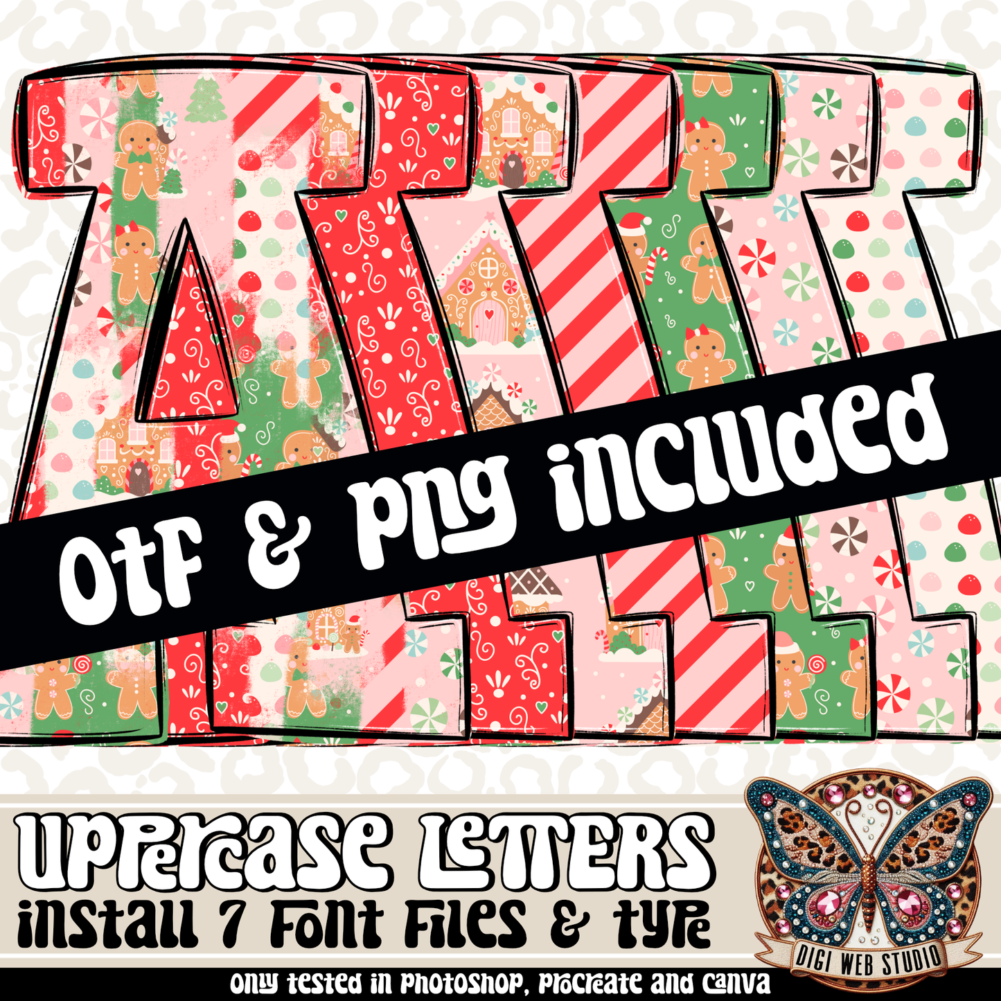 Design Elements - Sweet Gingers Alphas & OTF Files (7 Sets)