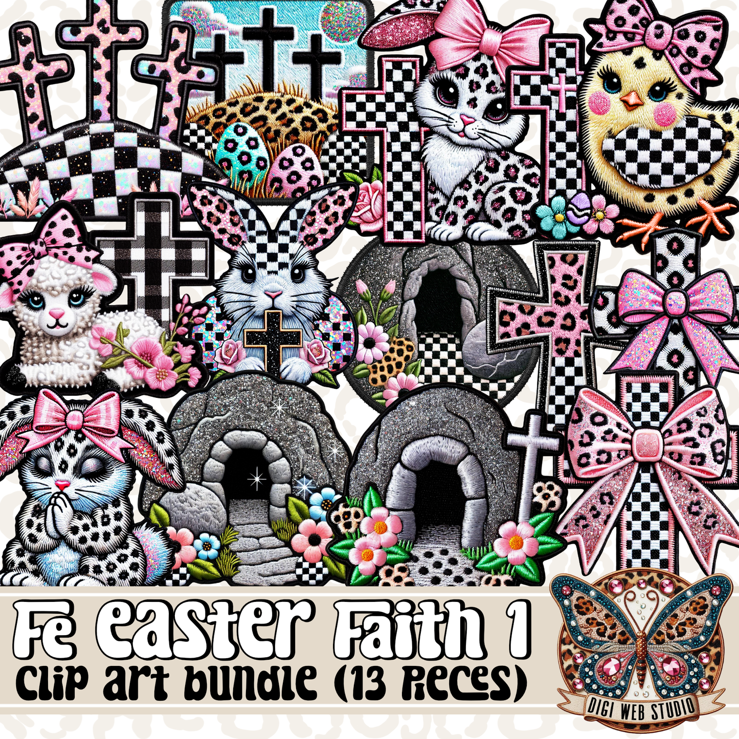 Design Elements - Clip Art Bundle - FE Easter Faith 1