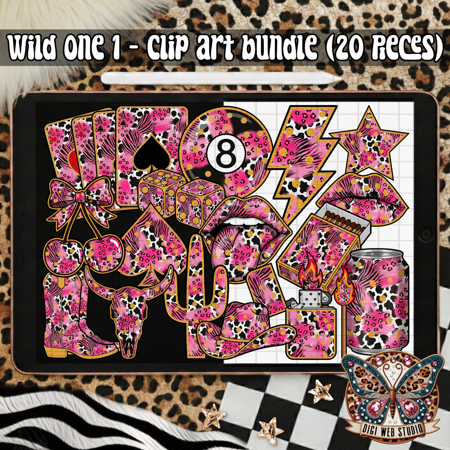 Design Elements - 2025 Clip Art Bundle - Wild One 1