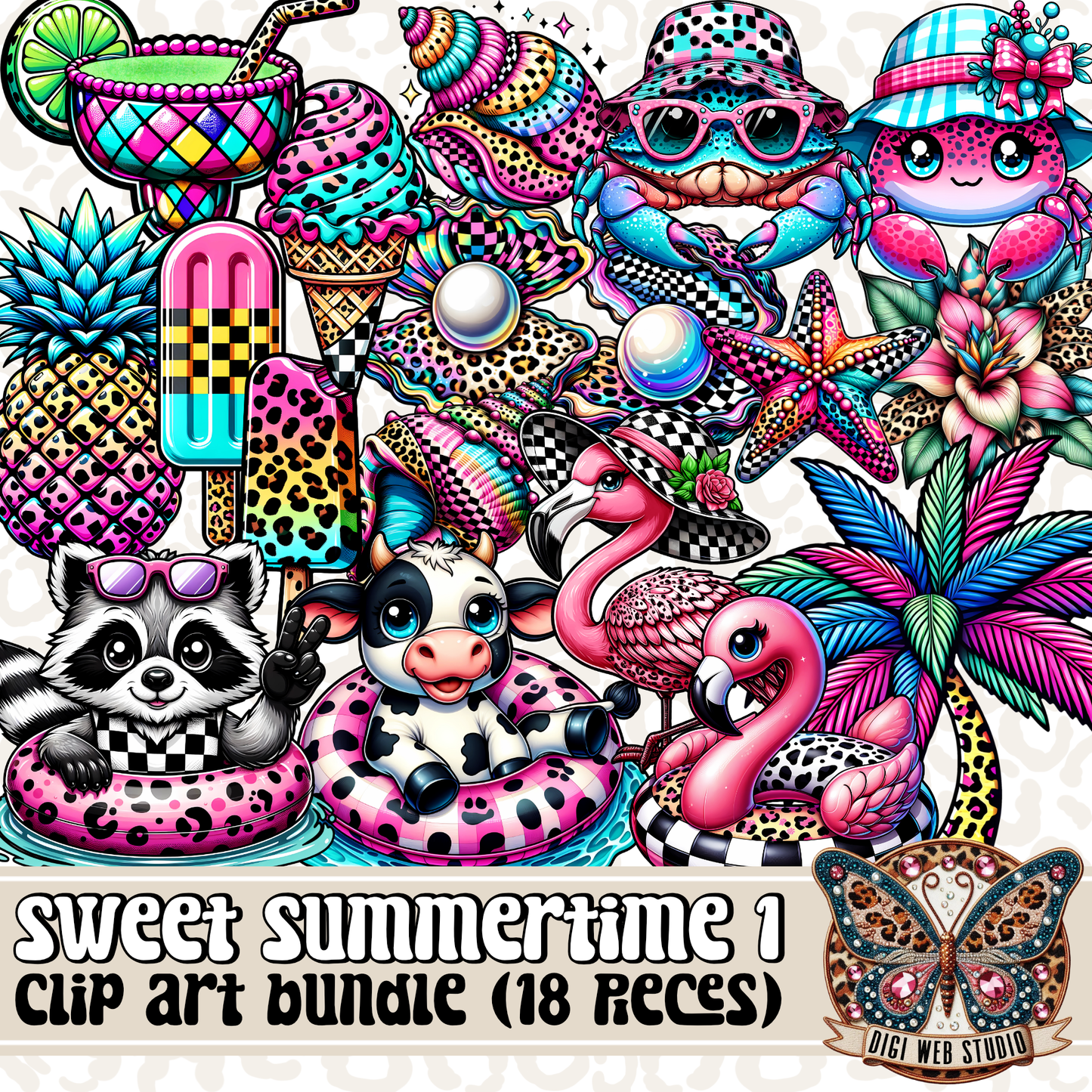 Design Elements - Clip Art Bundle - Sweet Summertime 1