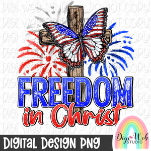 Freedom In Christ 1 - Digital Design PNG