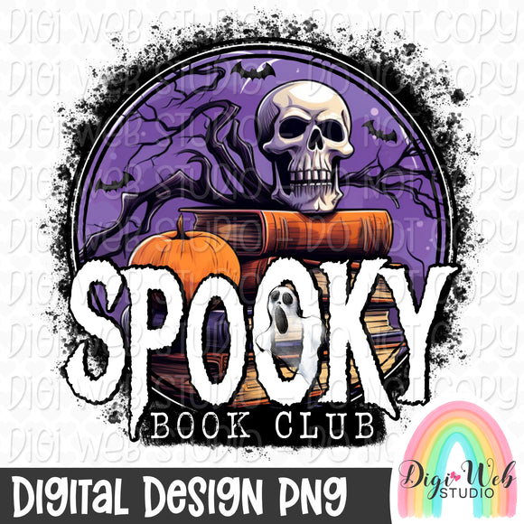 Spooky Book Club 1 - Digital Design PNG
