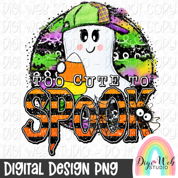 Too Cute To Spook (Boy) 1 - Digital Design PNG