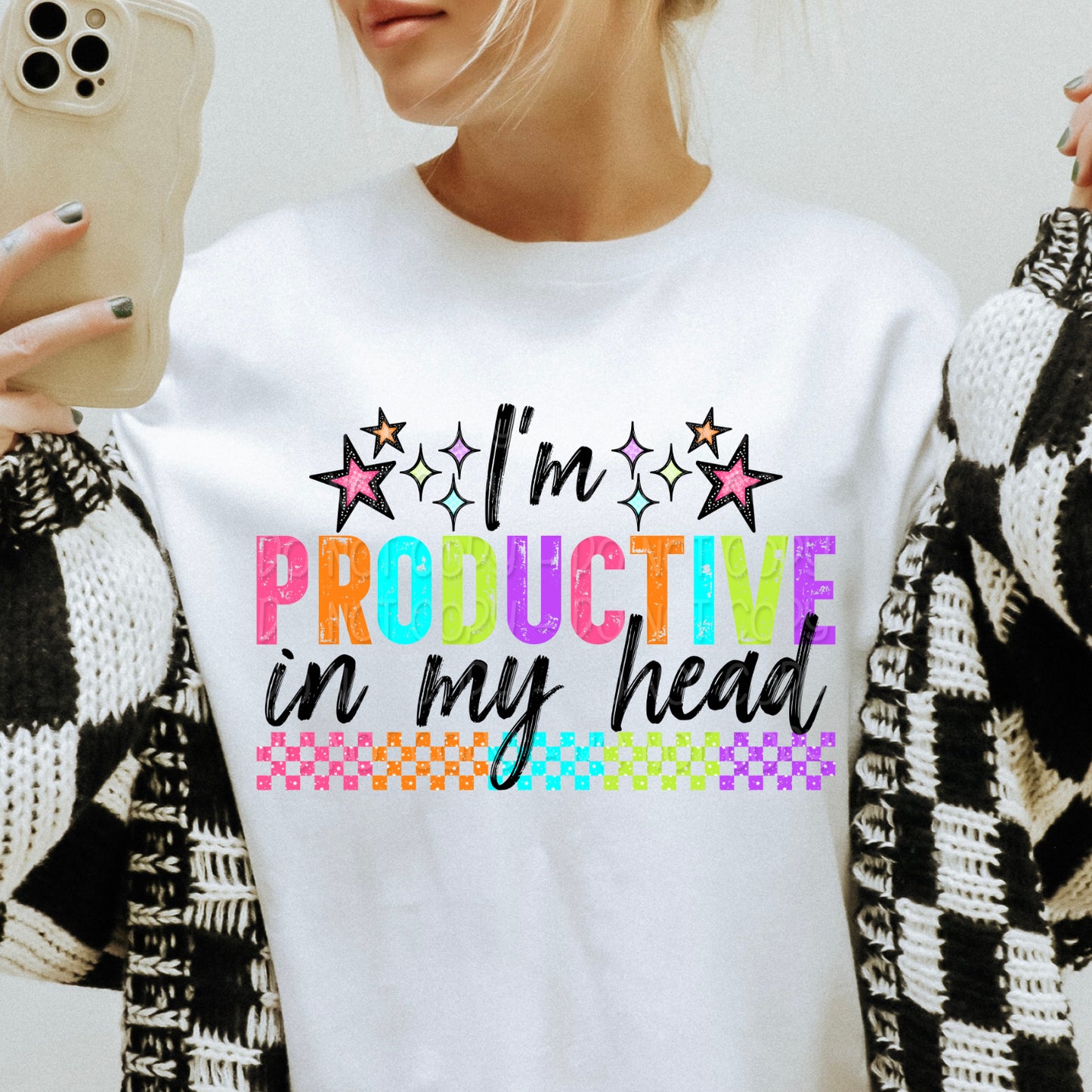 I'm Productive In My Head 1 - Digital PNG Design