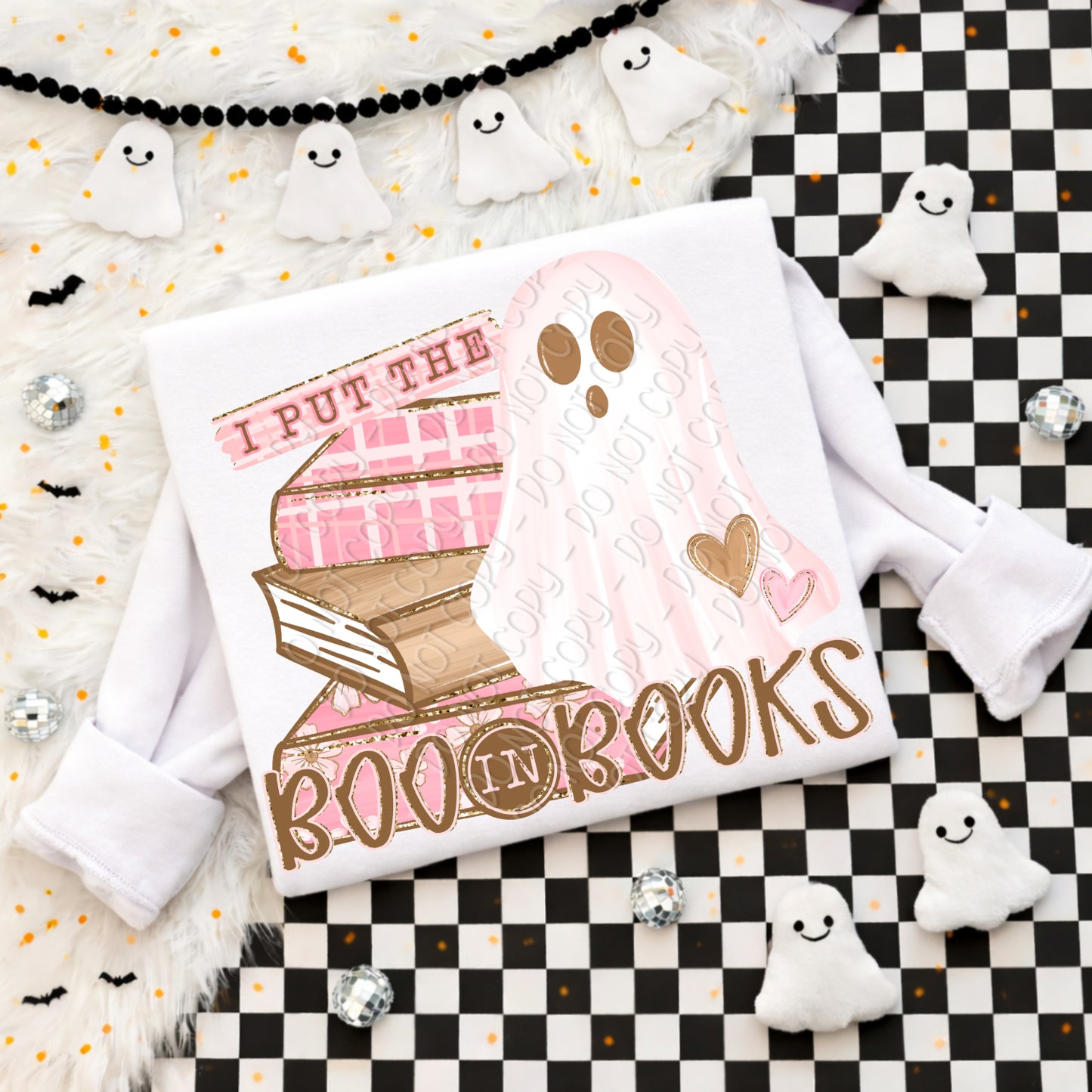 I Put The Boo In Books 1 - 2026 Digital PNG Design
