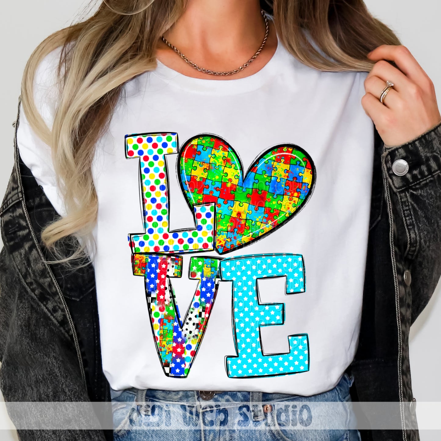 Autism Love 1 - 2025 Digital PNG Design