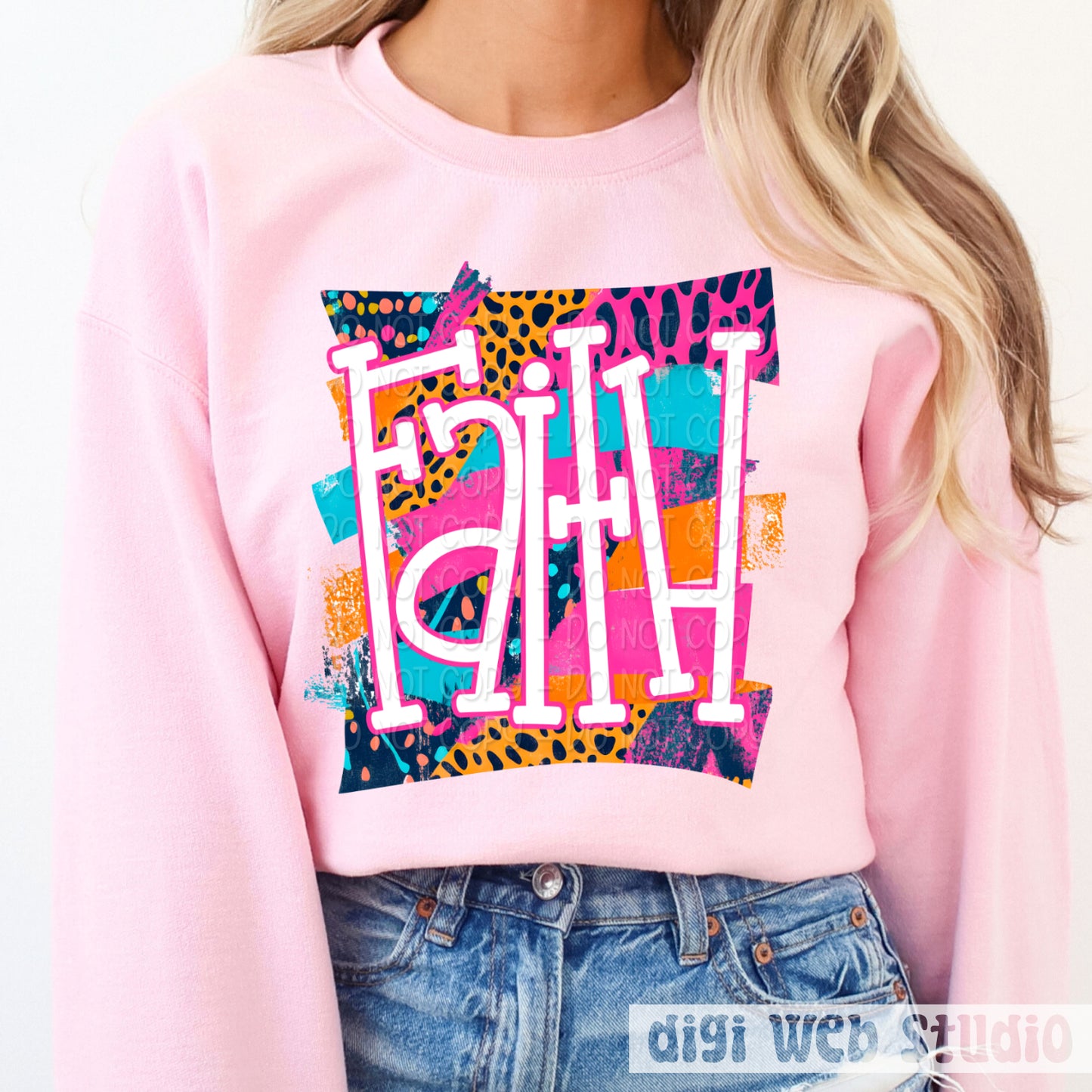 Bright Splash Faith 1 - 2025 Digital PNG Design