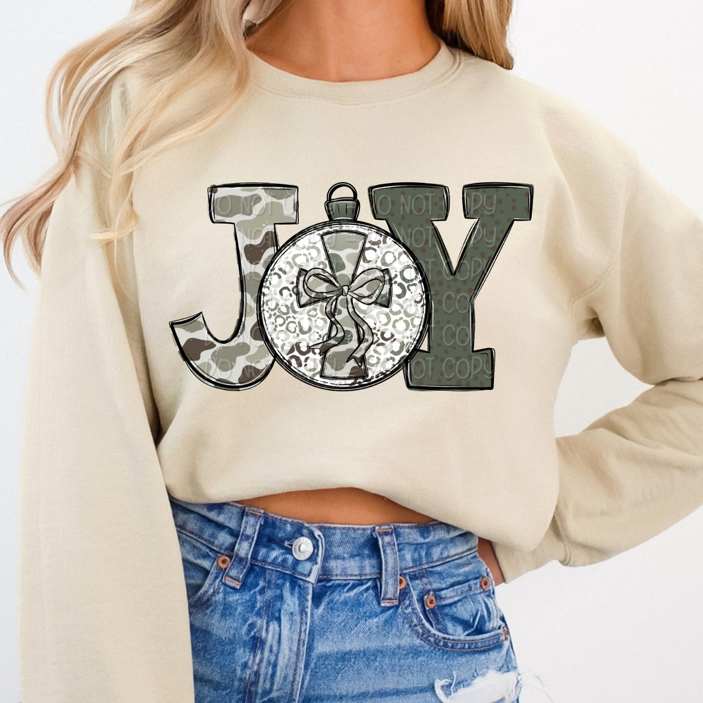 Camo Joy w/ Ornament and Cross 1 - 2025 Digital PNG Design