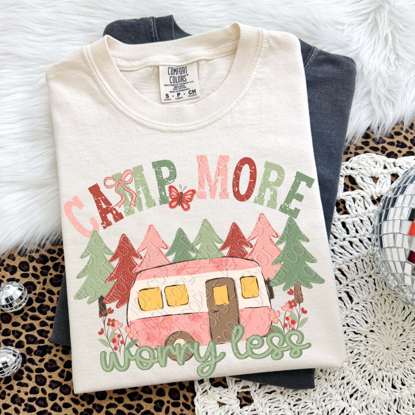 Camp More Worry Less 1 - 2026 Digital PNG Design