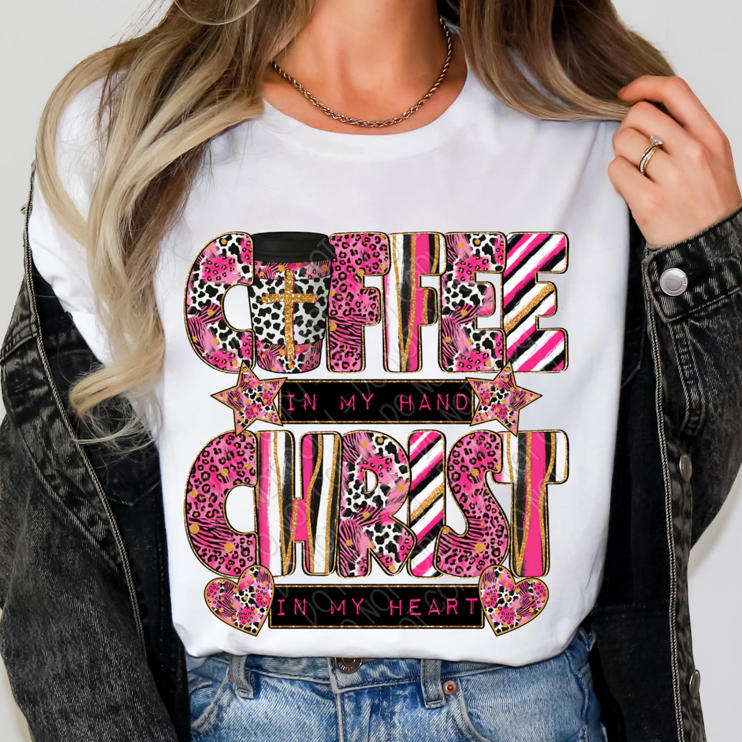 Coffee In My Hand Christ In My Heart 1 - 2026 Digital PNG Design