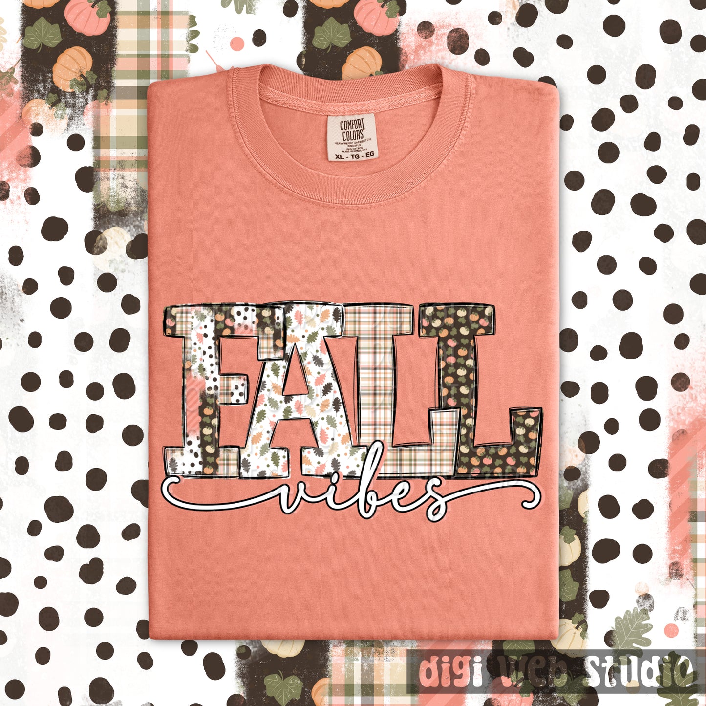 Fall Vibes 1 - 2025 Digital PNG Design