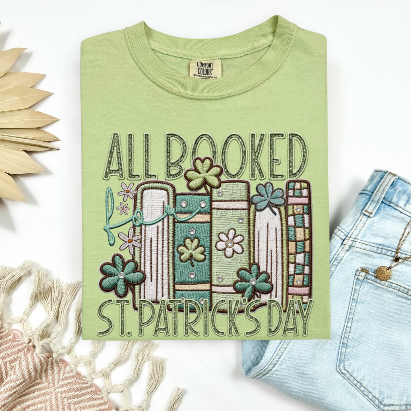 Faux Embroidery All Booked For St. Patrick's Day 1 - Digital PNG Design