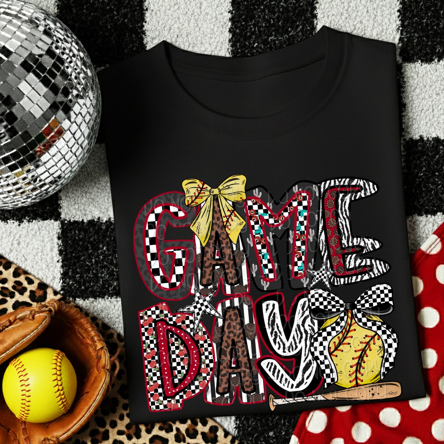 Game Day Softball 1 - Digital PNG Design