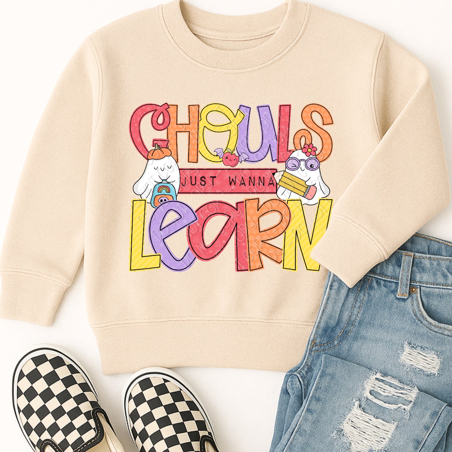 Ghouls Just Wanna Learn 1 - 2026 Digital PNG Design w/ Sleeve