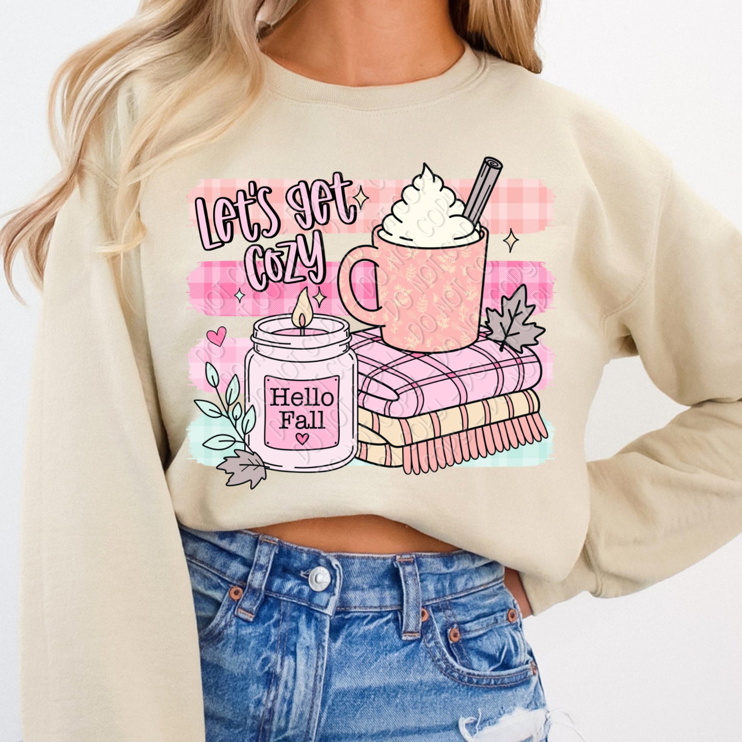 Let's Get Cozy 1 - 2026 Digital PNG Design w/ Sleeve