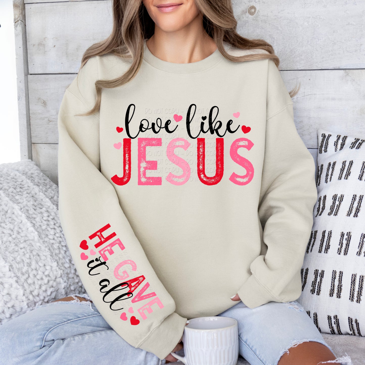 Love Like Jesus 1 - 2024 Digital PNG Design w/ Sleeve