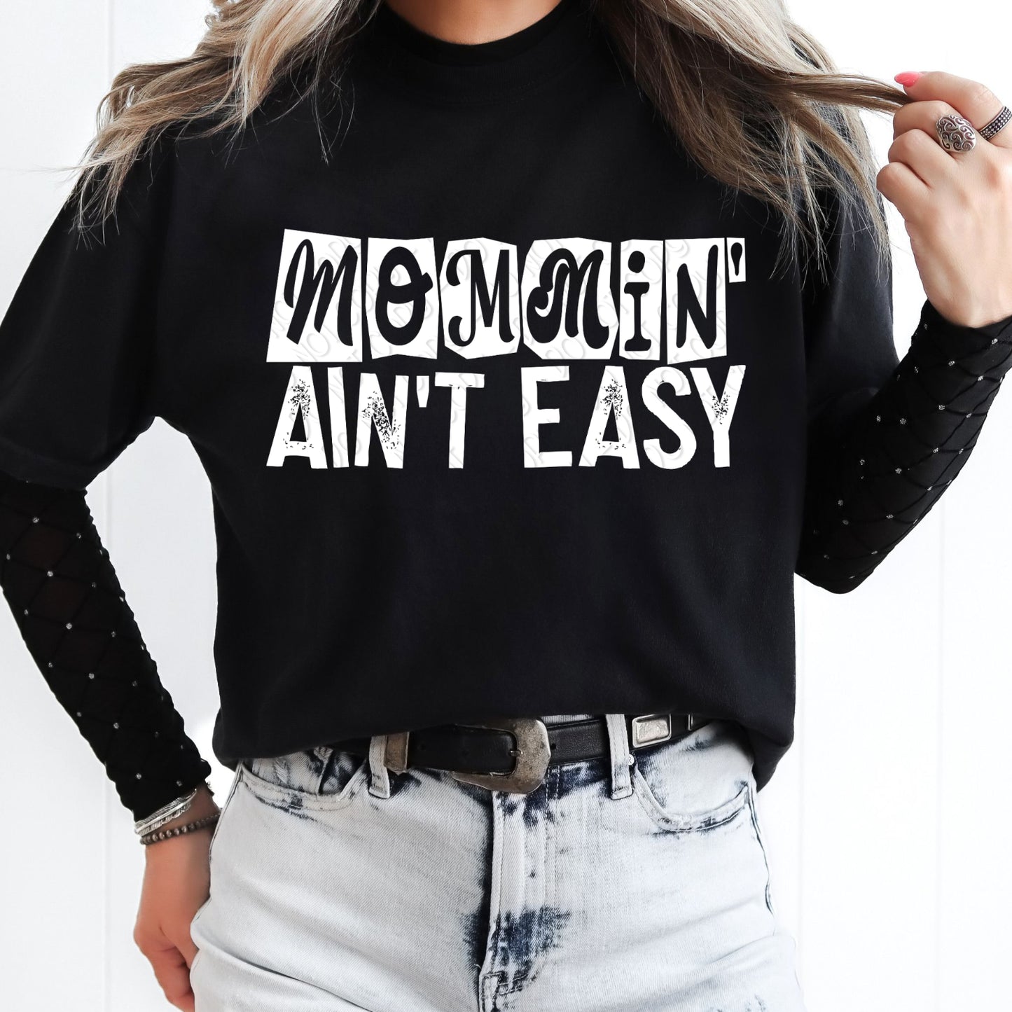 Mommin' Ain't Easy 1 - 2026 Digital PNG Design