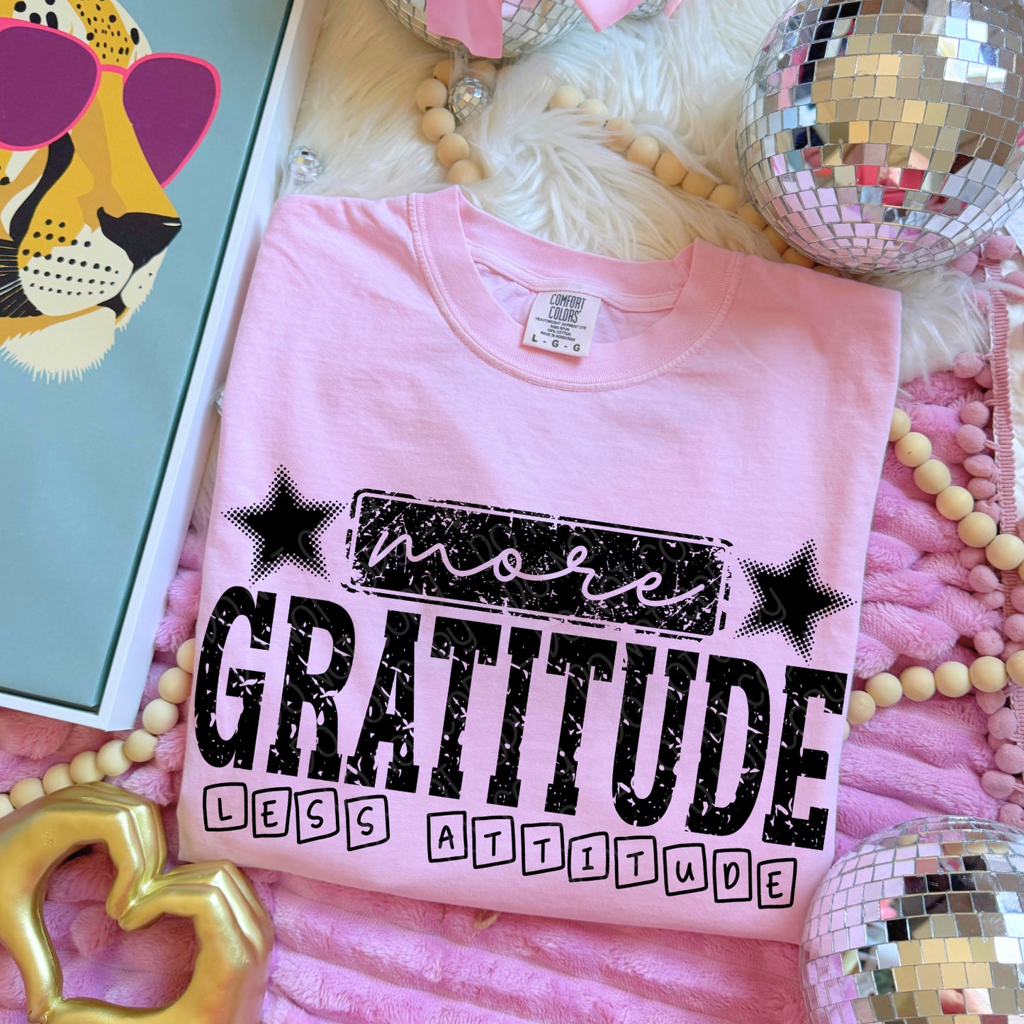 More Gratitude Less Attitude 1 - 2026 Digital PNG Design