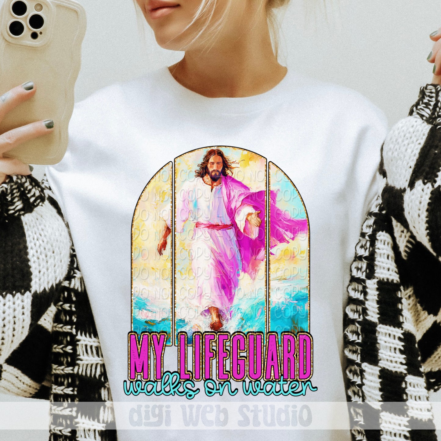 My Lifeguard Walks On Water 1 - 2025 Digital PNG Design