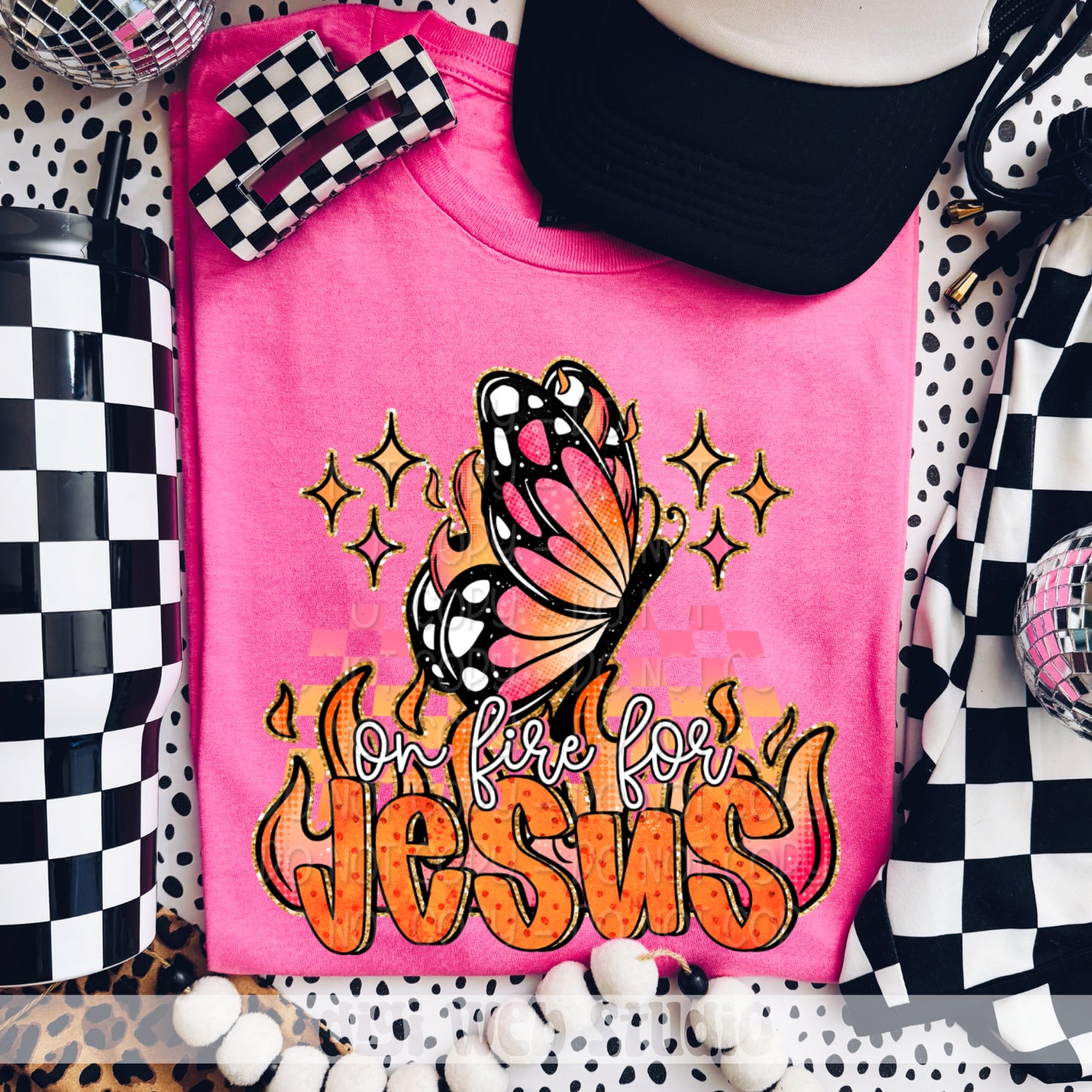 On Fire For Jesus 1 - 2025 Digital PNG Design