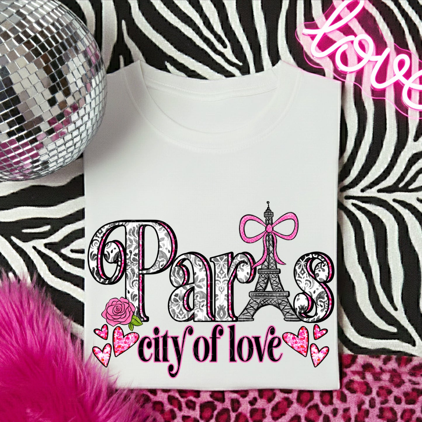Paris City of Love 1 - 2024 Digital PNG Design