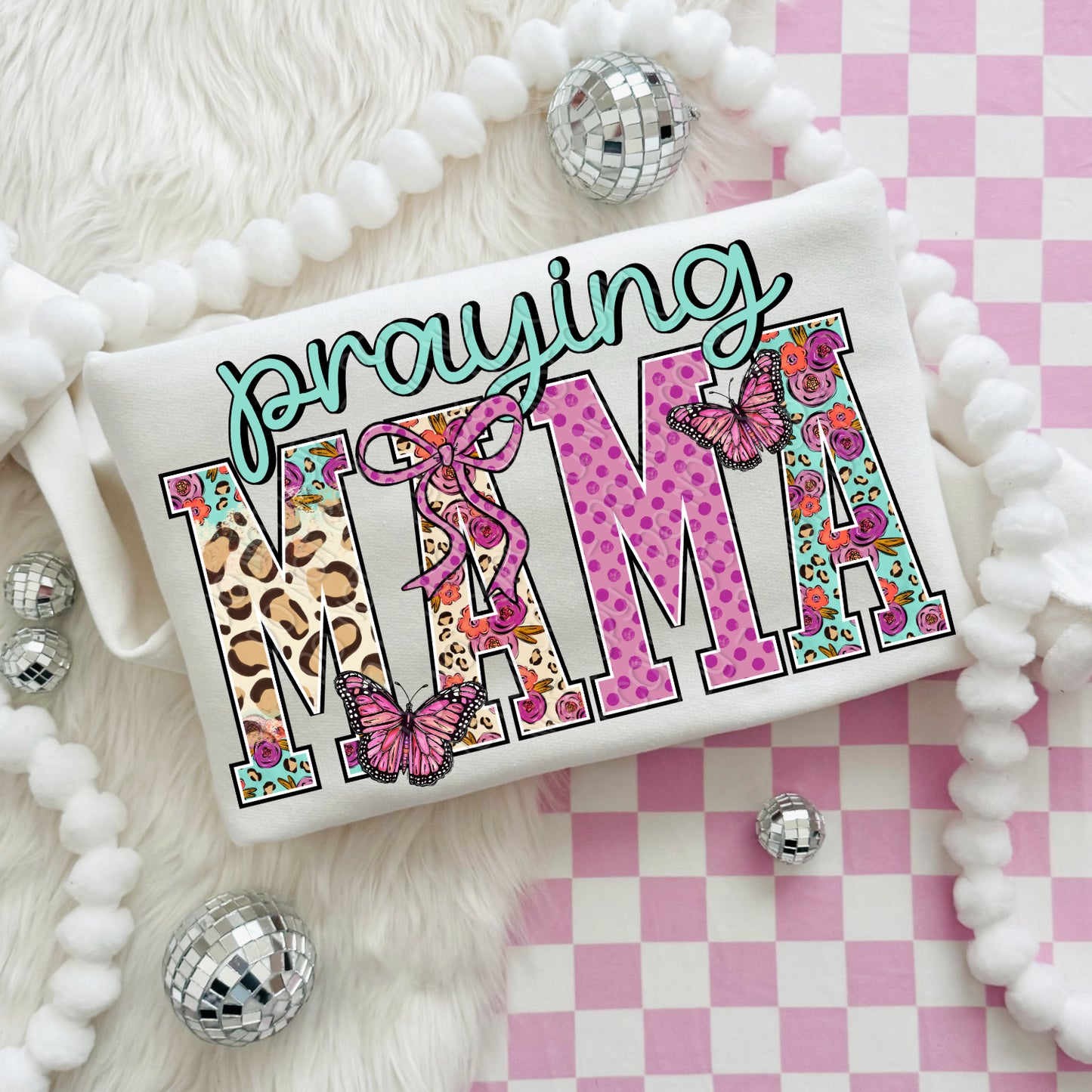 Pretty Roses Praying Mama 1 - 2026 Digital PNG Design
