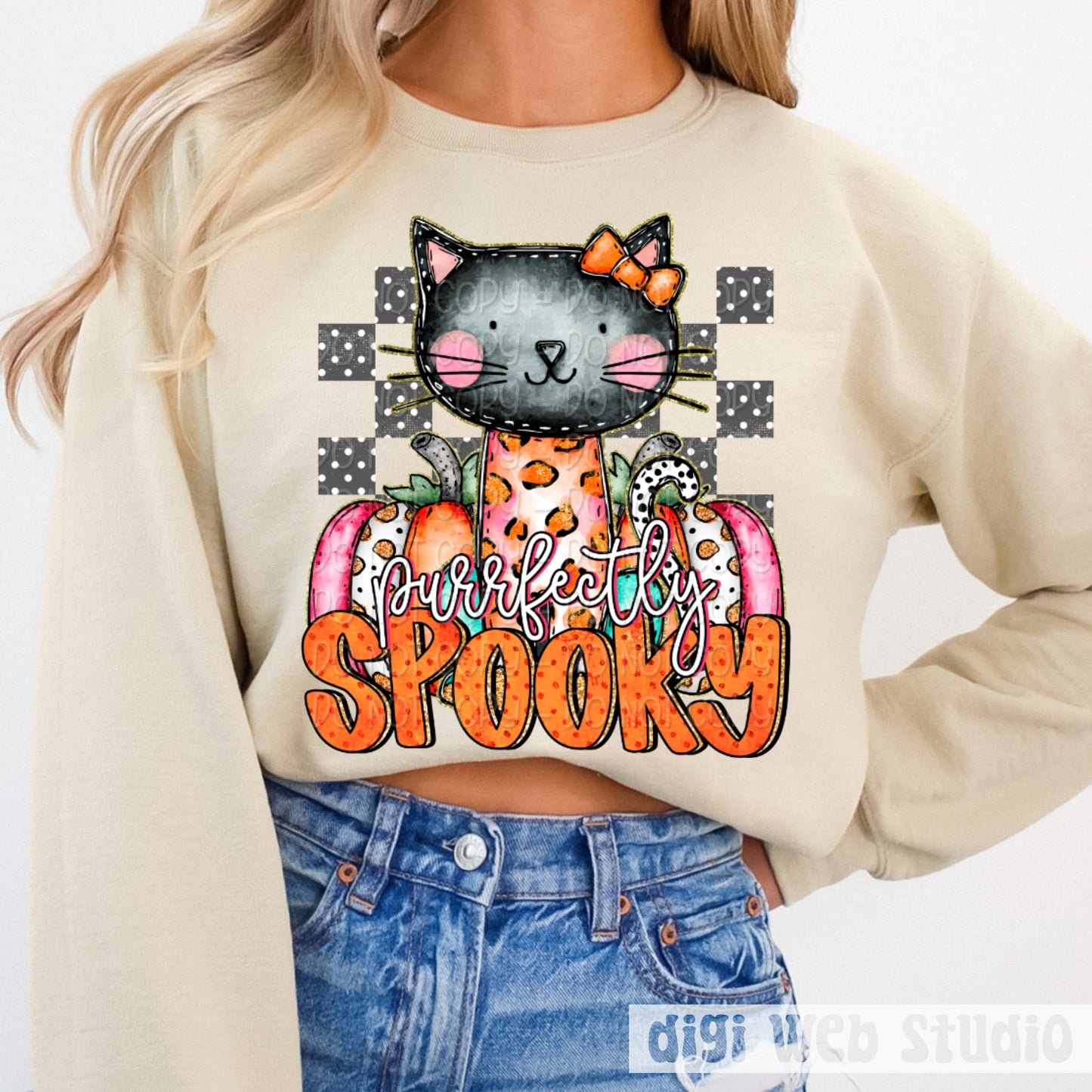 Purrfectly Spooky 1 - 2025 Digital PNG Design
