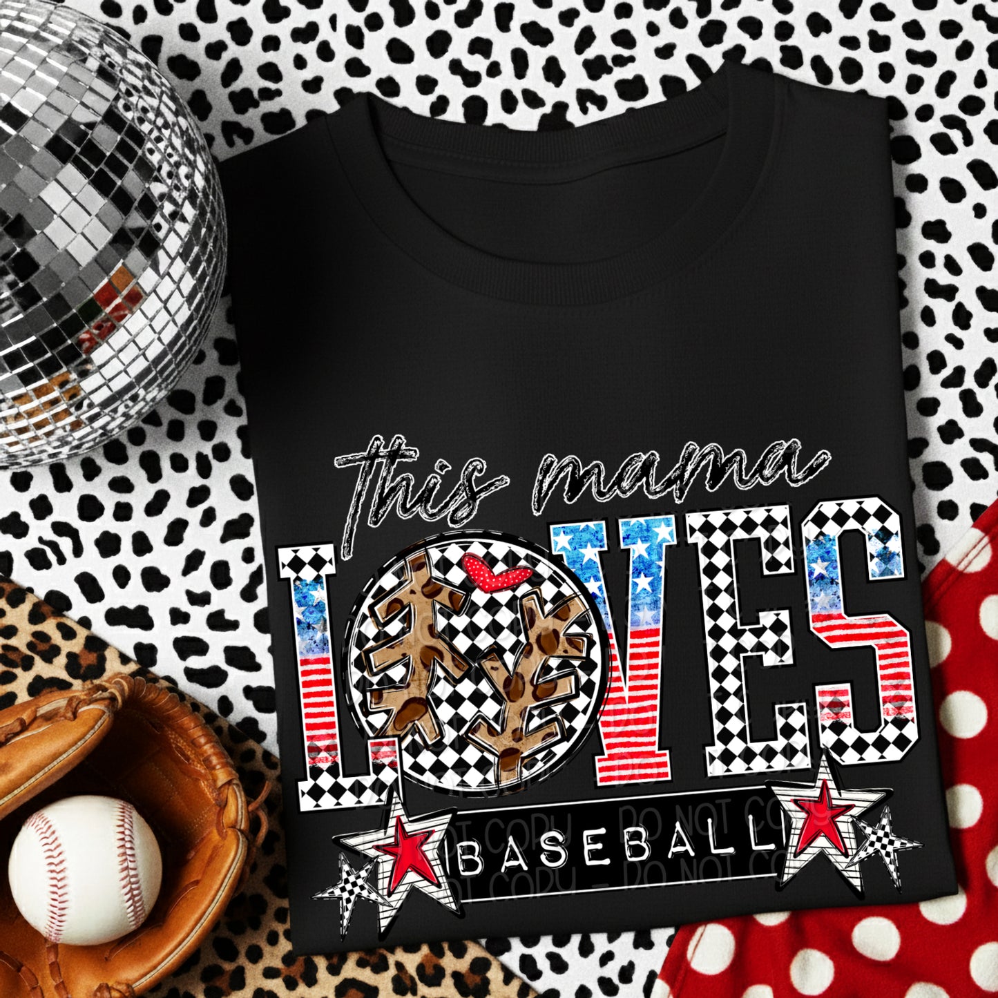 This Mama Loves Baseball 1 - Digital PNG Design