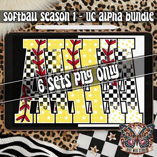 Design Elements - 2026 Softball Season Alpha Bundle (6 Sets)