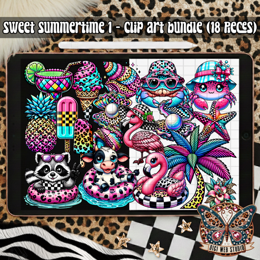 Design Elements - 2025 Clip Art Bundle - Sweet Summertime 1