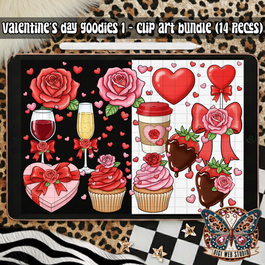 Design Elements - 2025 Clip Art Bundle - Valentine's Day Goodies 1