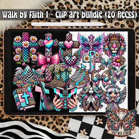 Design Elements - 2025 Clip Art Bundle - Walk By Faith 1