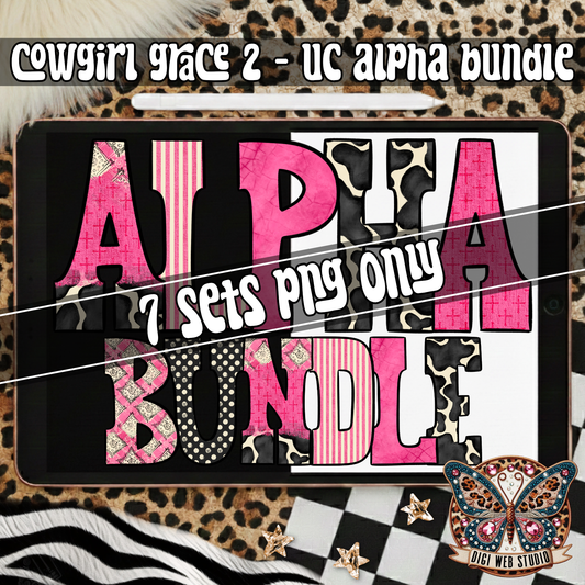 Design Elements - 2026 Cowgirl Grace 2 Alpha Bundle (7 Sets)