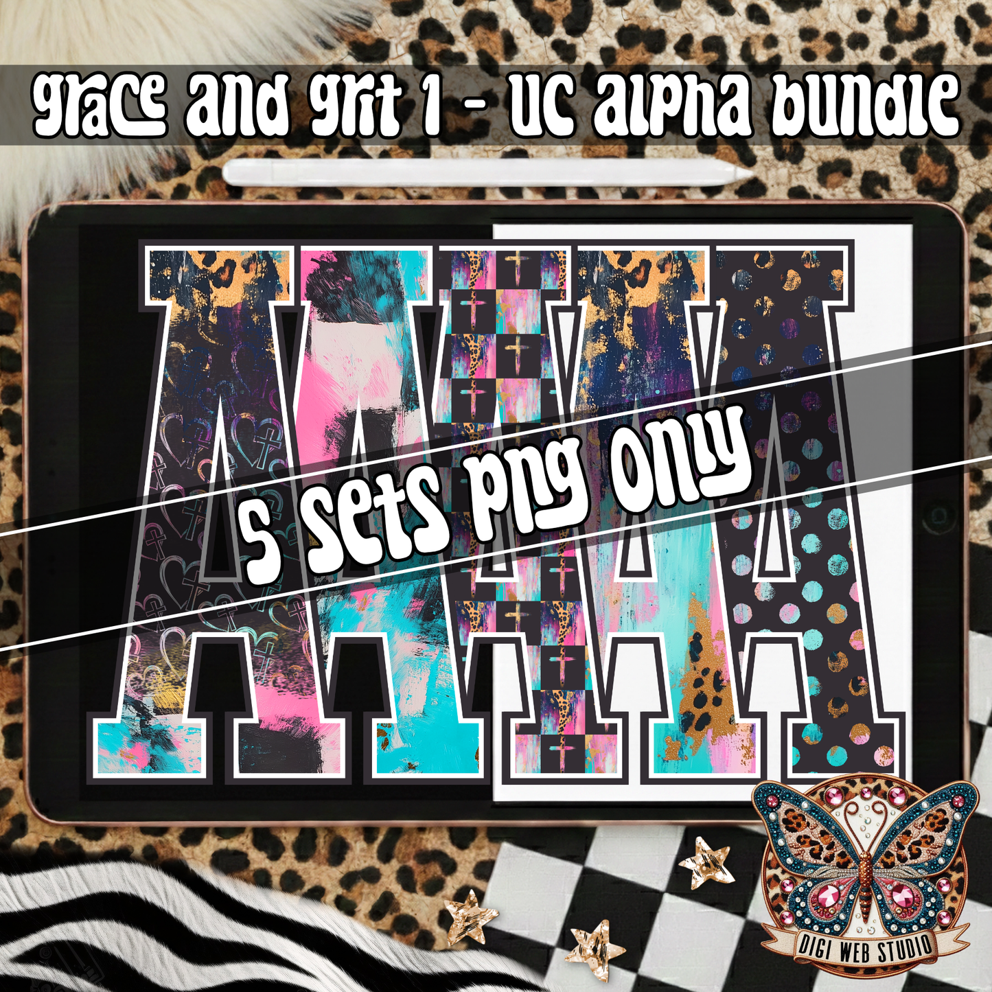 Design Elements - 2026 Grace and Grit 1 Alpha Bundle (5 Sets)