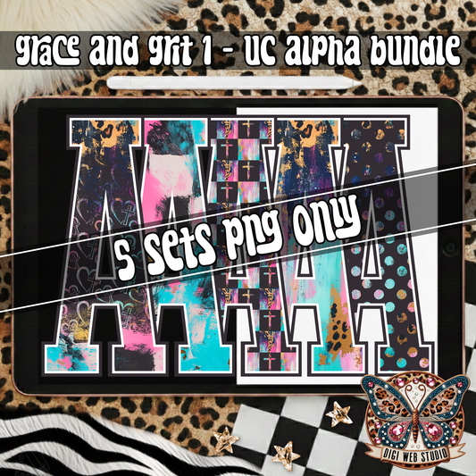 Design Elements - 2026 Grace and Grit 1 Alpha Bundle (5 Sets)