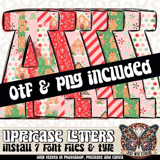 Design Elements - Sweet Gingers Alphas & OTF Files (7 Sets)