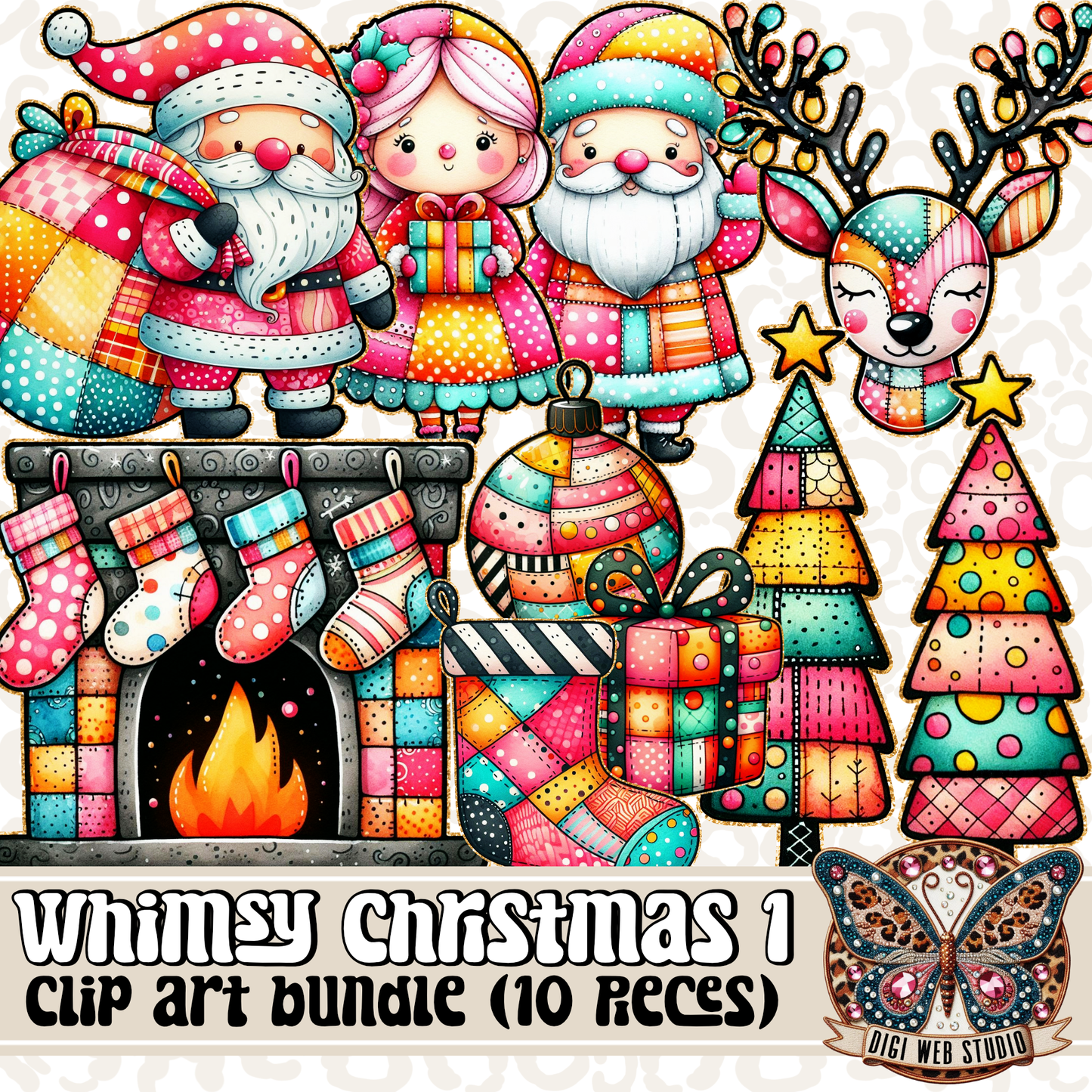 Design Elements - Clip Art Bundle - Whimsy Christmas 1