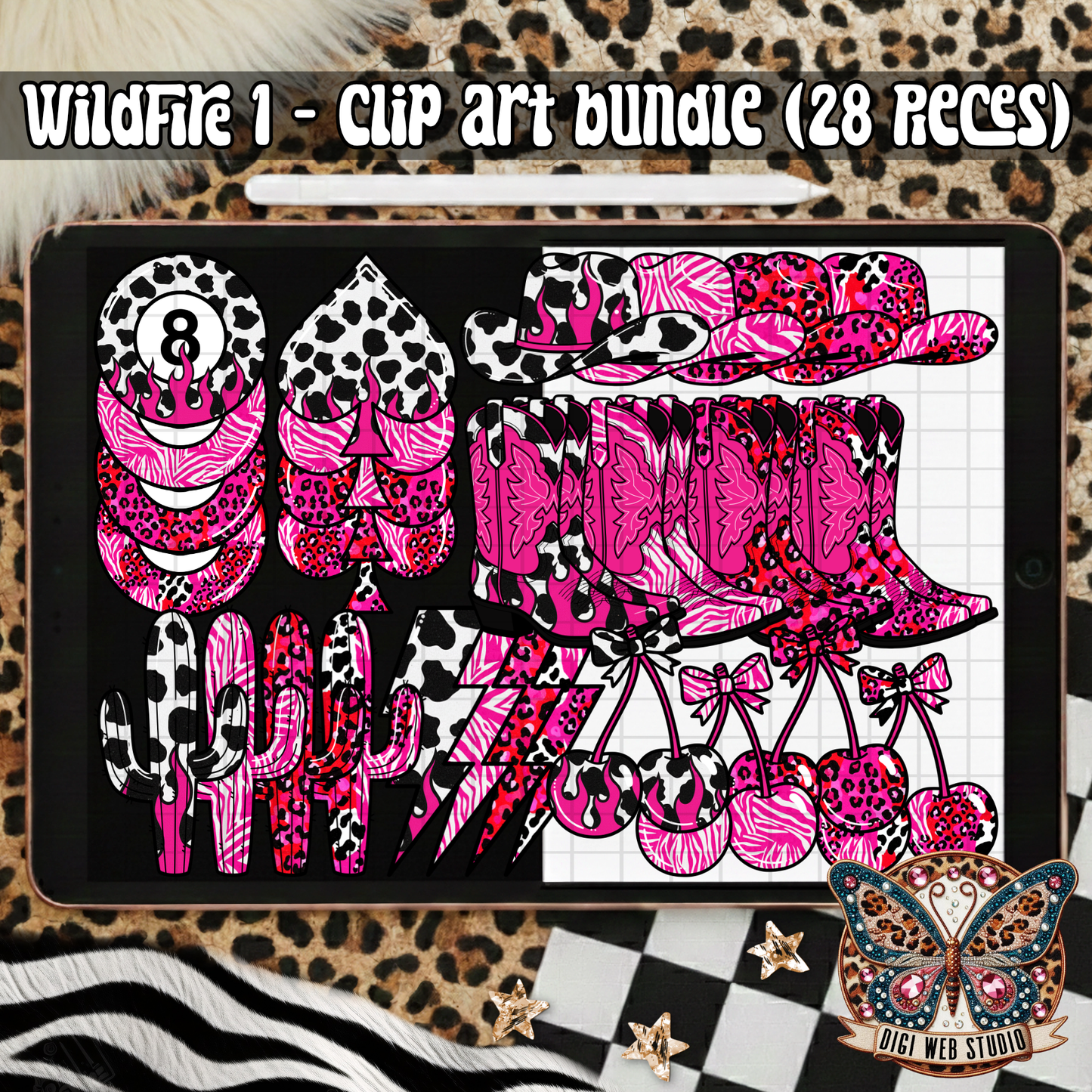 Design Elements - 2025 Clip Art Bundle - Wildfire 1