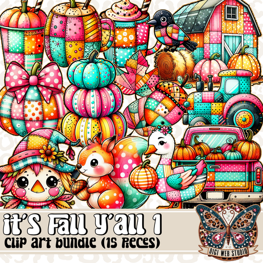 Design Elements - Clip Art Bundle - It's Fall Y'all 1