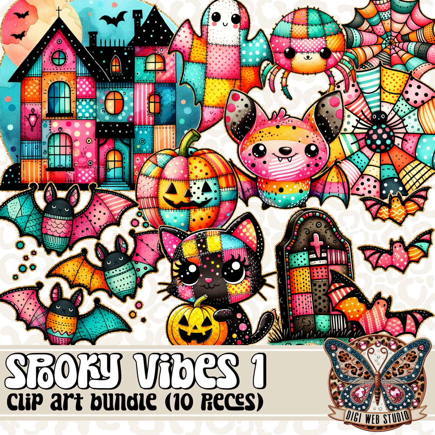 Design Elements - Clip Art Bundle - Spooky Vibes 1