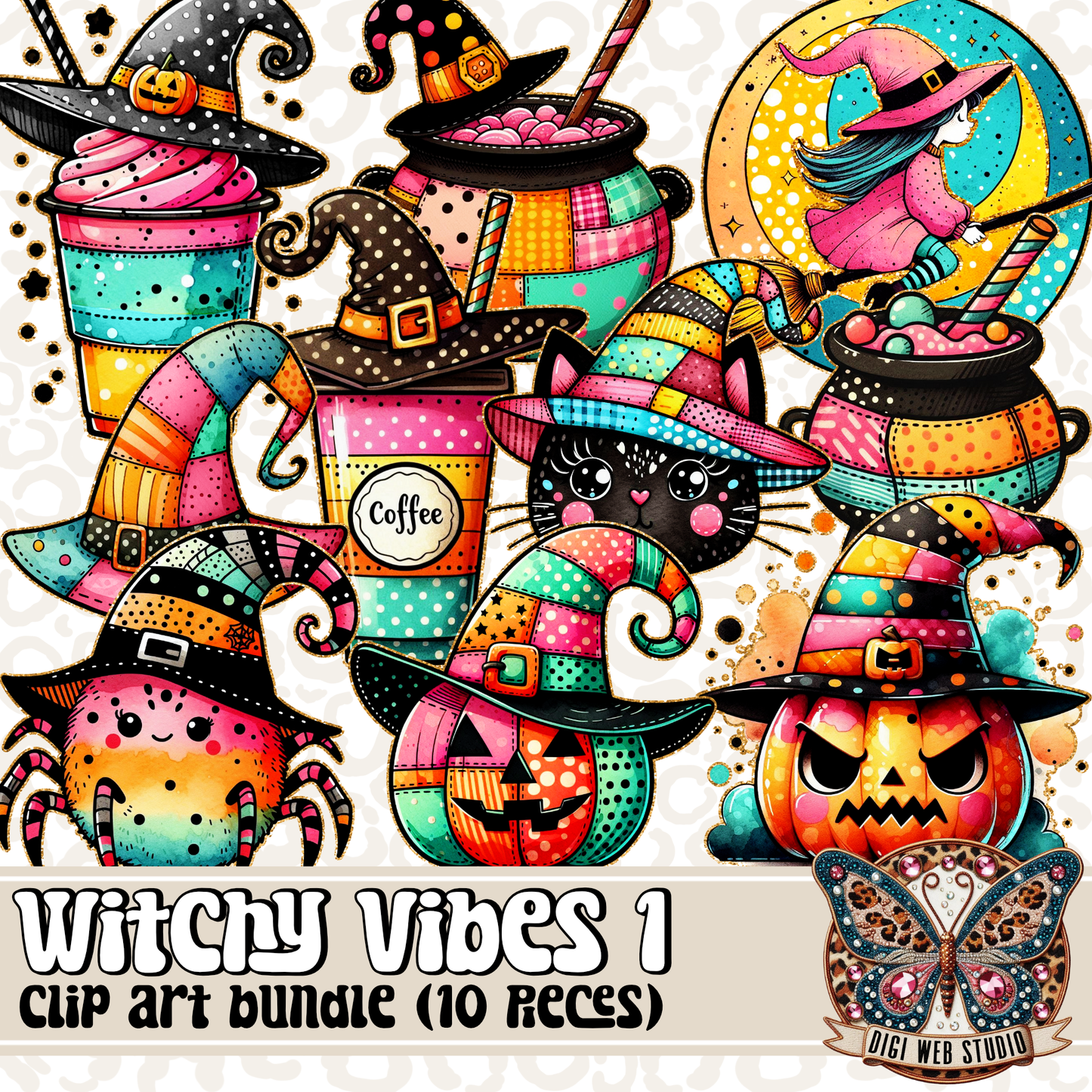 Design Elements - Clip Art Bundle - Witchy Vibes 1